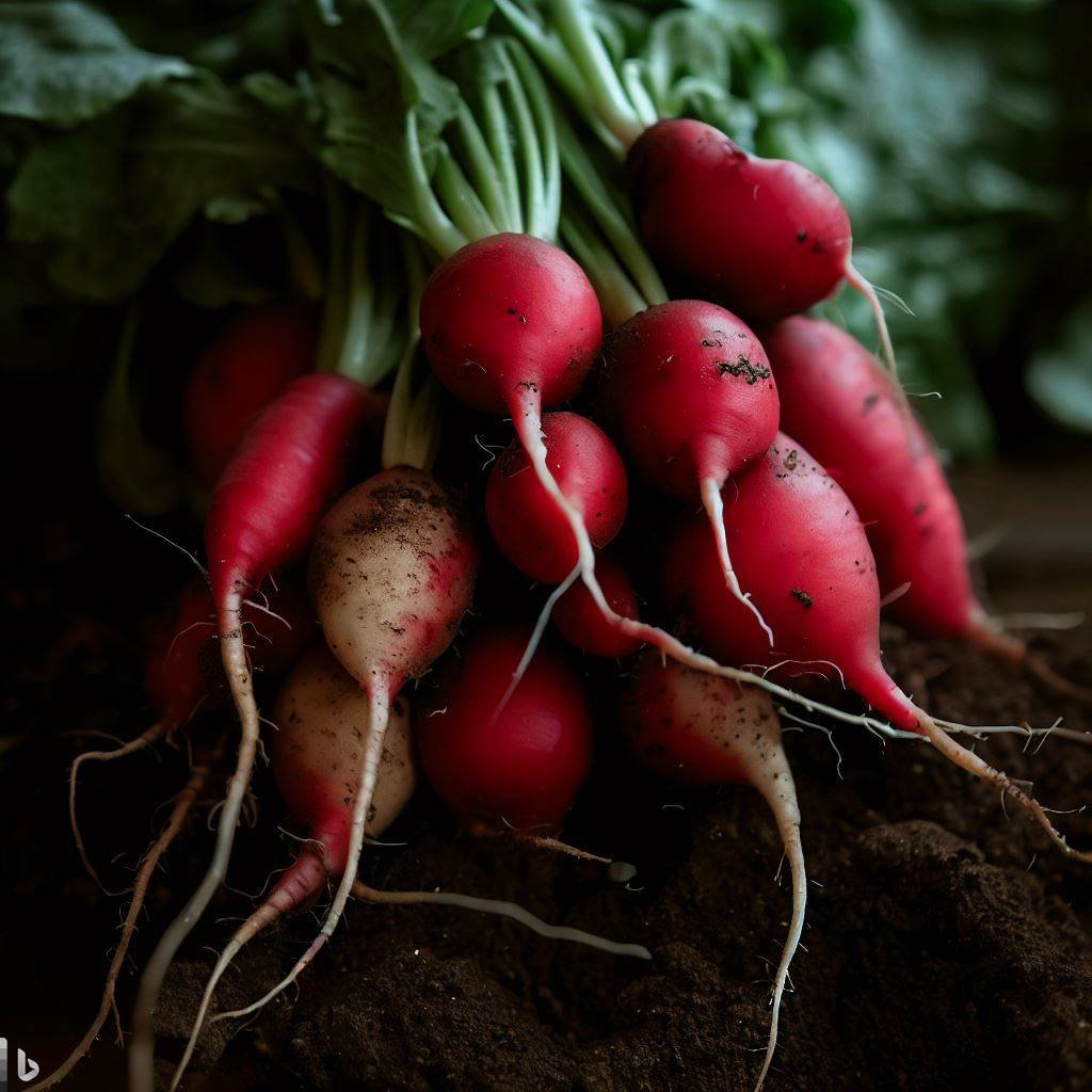 Radishes gave even grow without direct sunlight